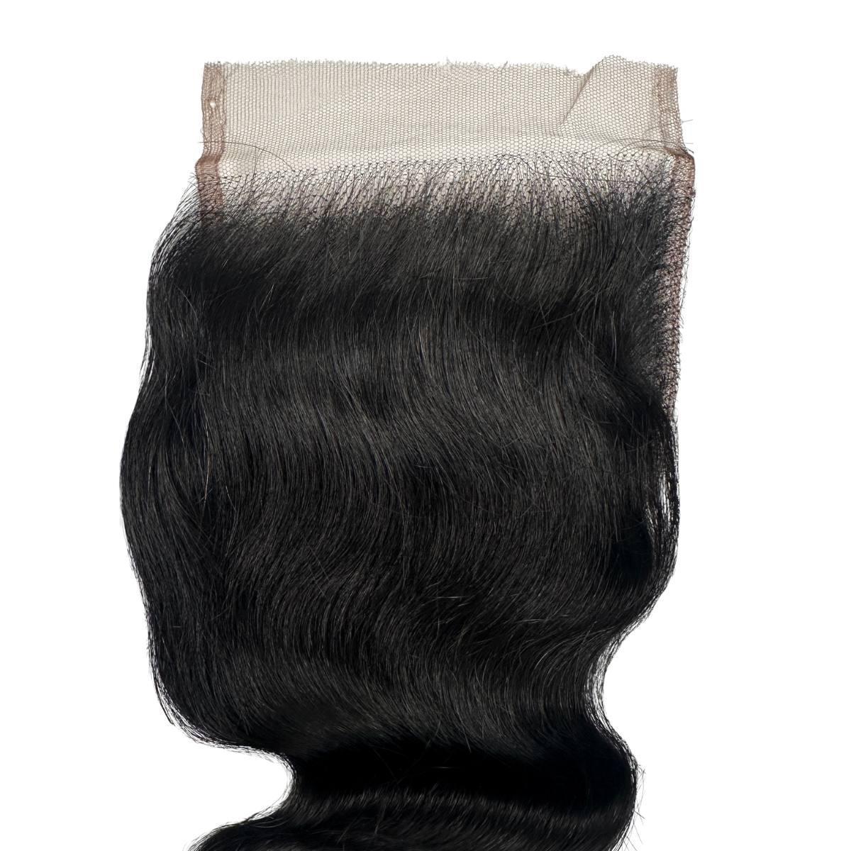 Jet Black Body Wave 4x4 HD Closure