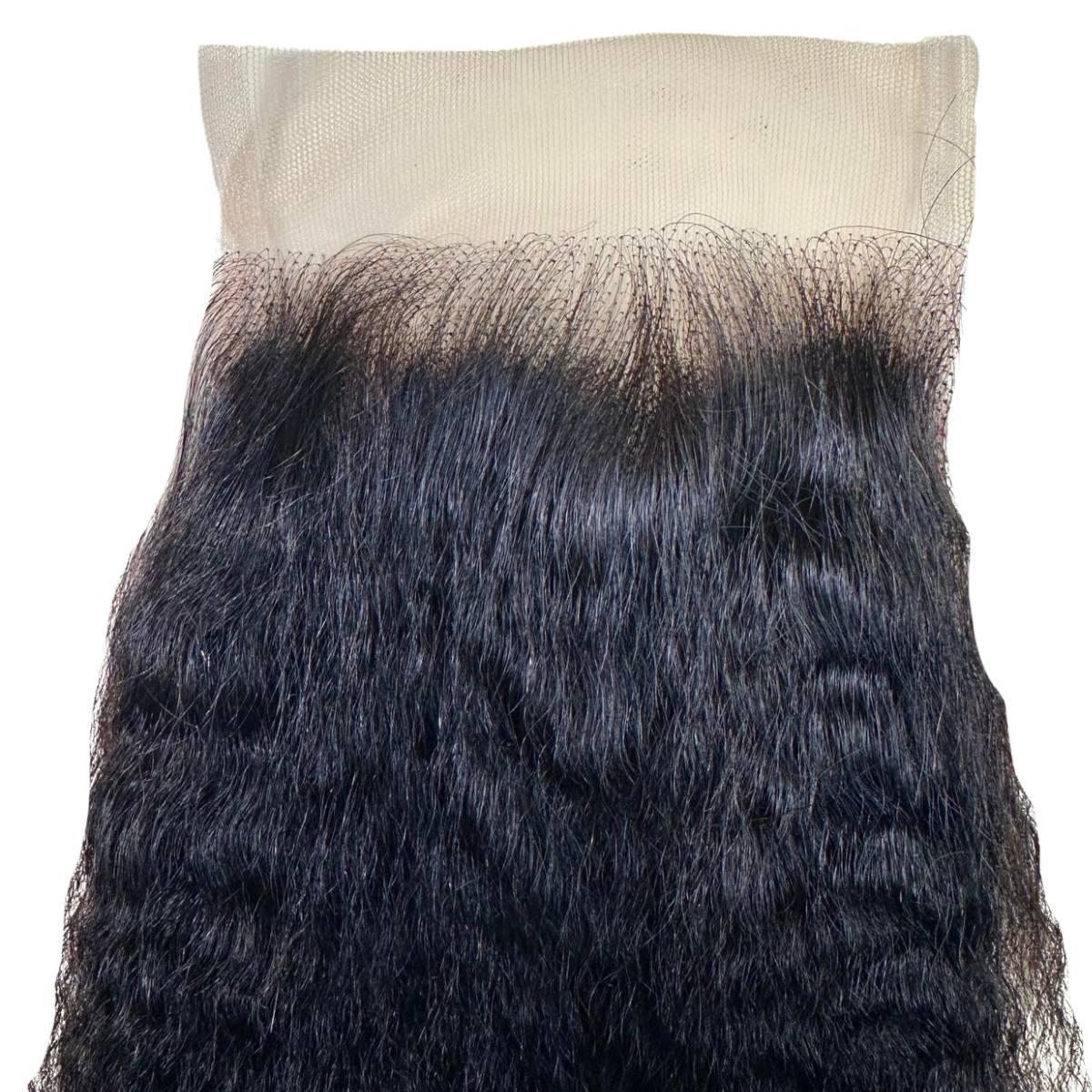 Kinky Straight 4x4 Transparent Closure