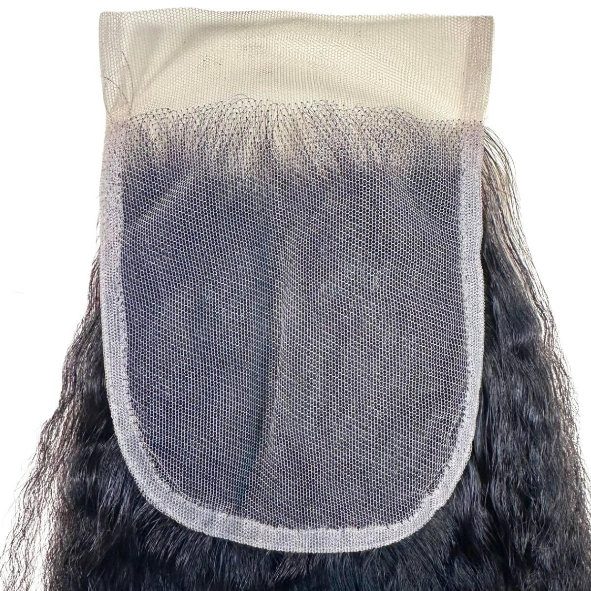 Kinky Straight 4x4 Transparent Closure