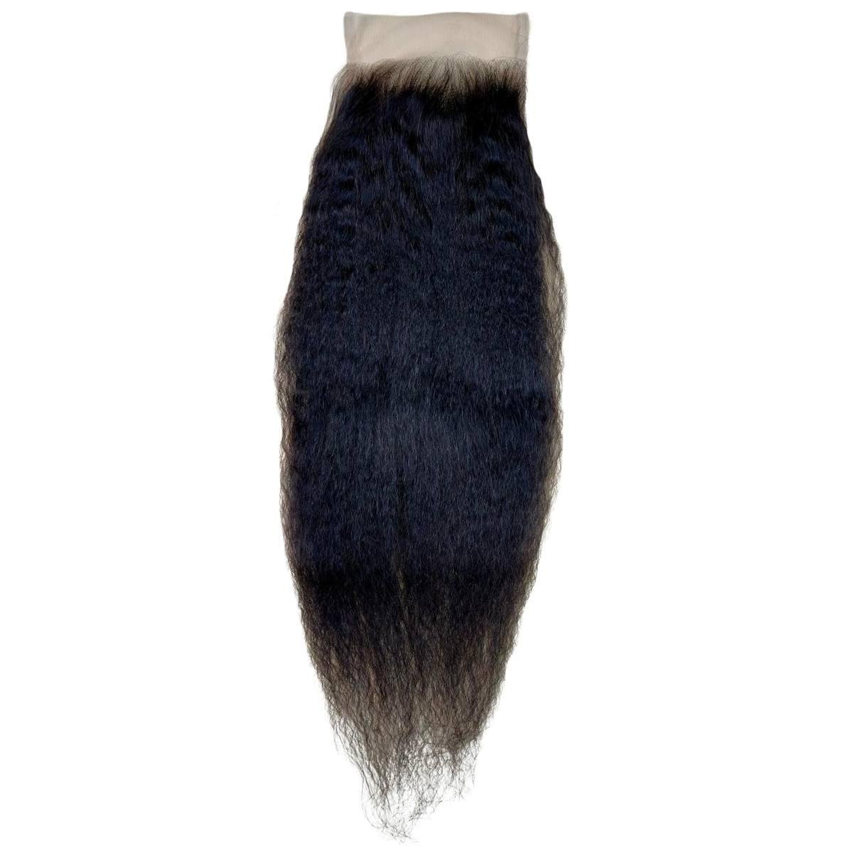 Kinky Straight 4x4 Transparent Closure