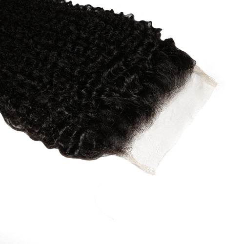 Afro Kinky Curly 4x4 Transparent Closure