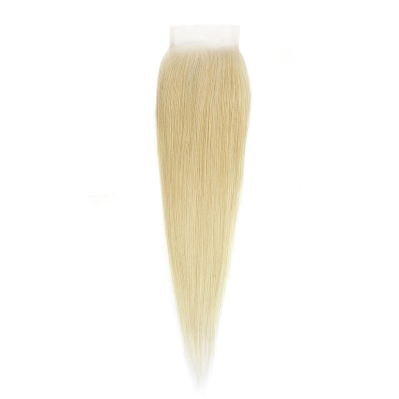 Blonde Straight 4x4 Transparent Closure