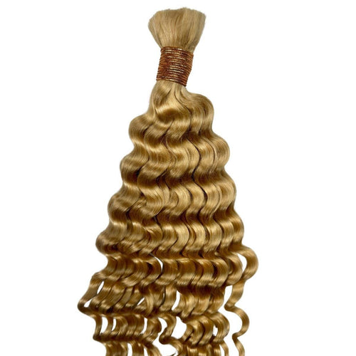 Blonde Deep Wave Bulk Braiding Hair