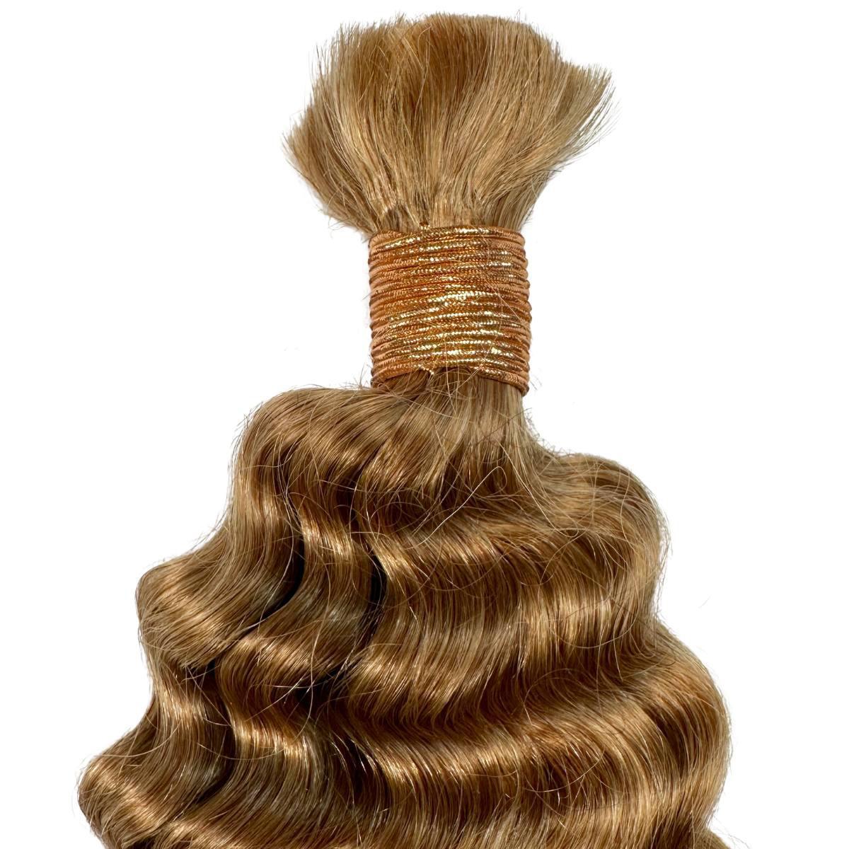 Honey Blonde Deep Wave Bulk Braiding Hair