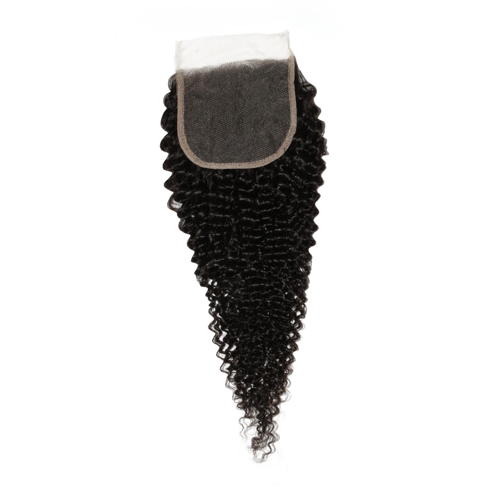 Jerry Curl 4x4 Transparent Closure