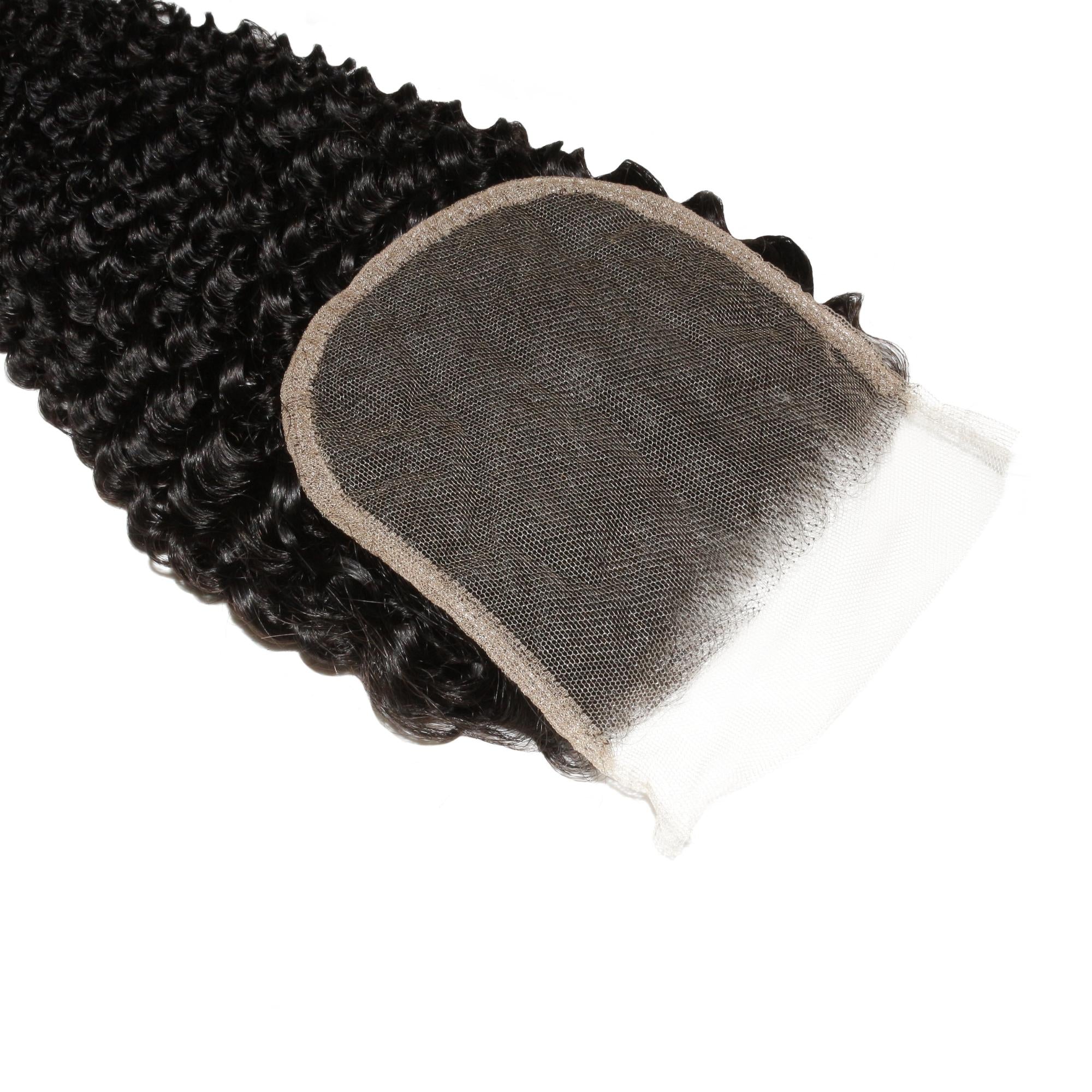 Jerry Curl 4x4 Transparent Closure