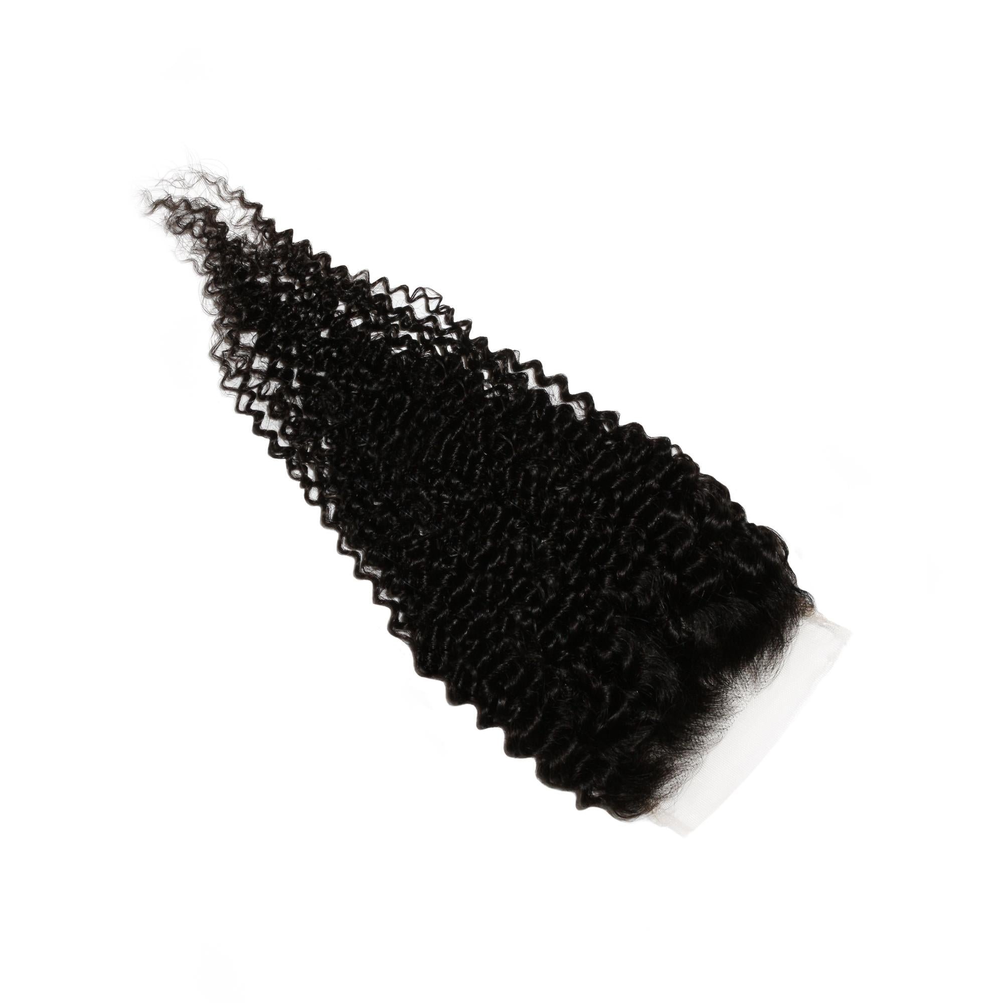Jerry Curl 4x4 Transparent Closure