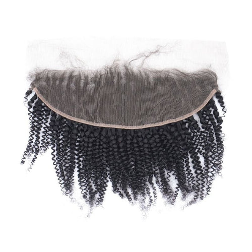 Brazilian Afro Kinky Curly 13x4 Transparent Frontal