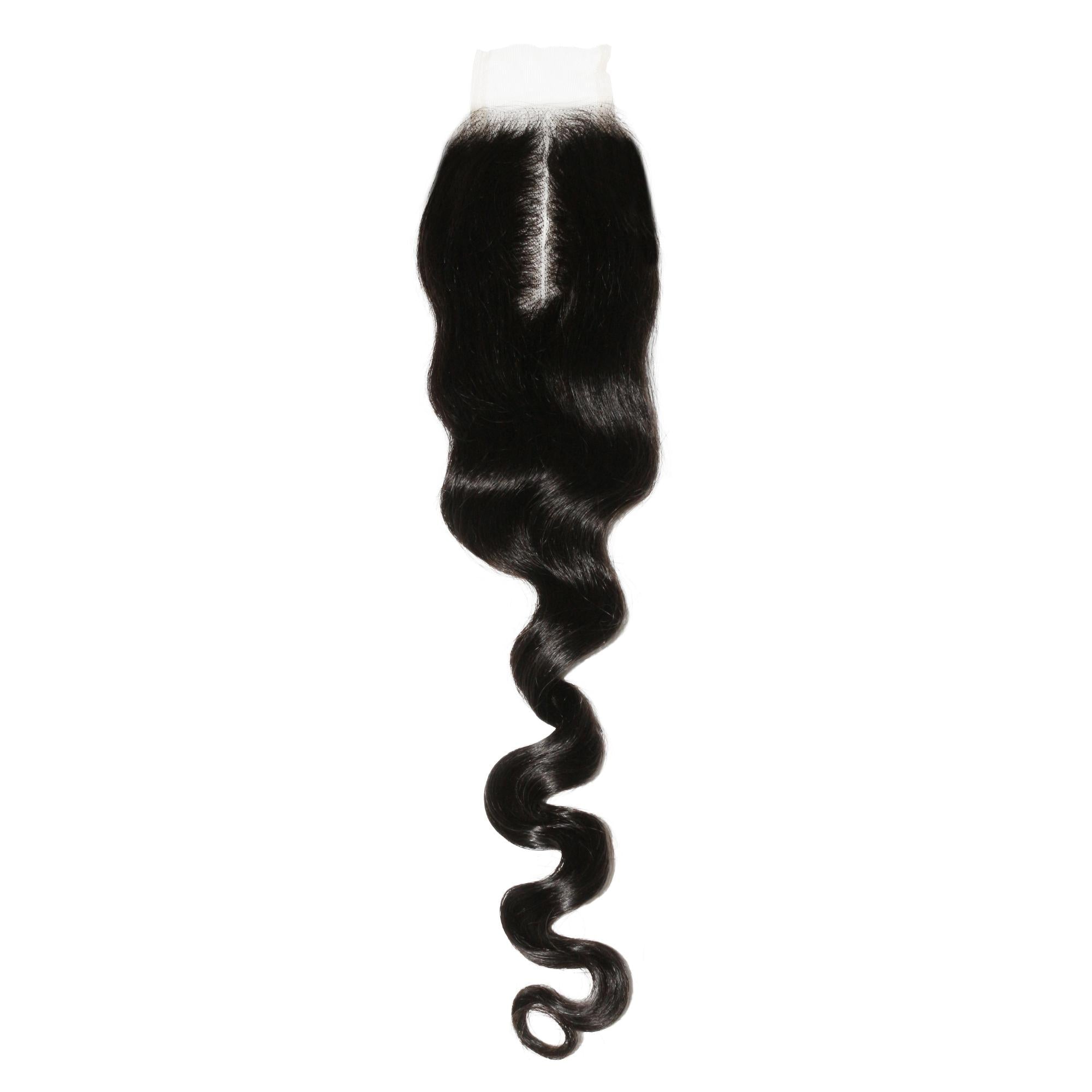 Brazilian Loose Wave 2x6 Transparent Closure