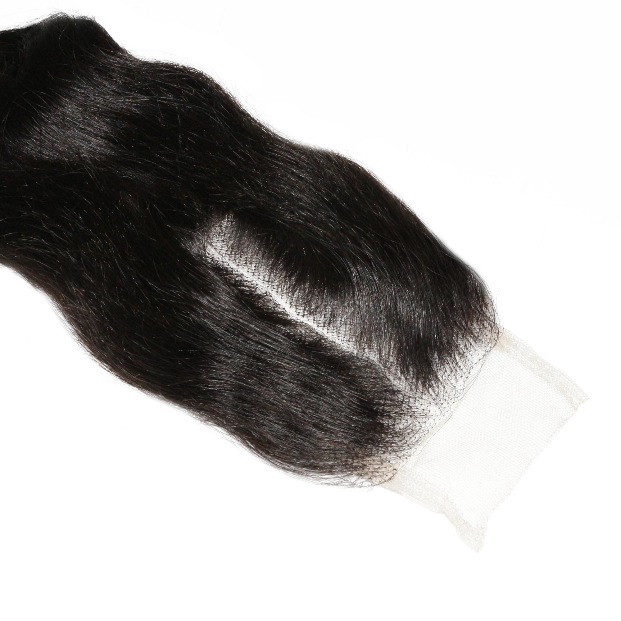 Brazilian Loose Wave 2x6 Transparent Closure