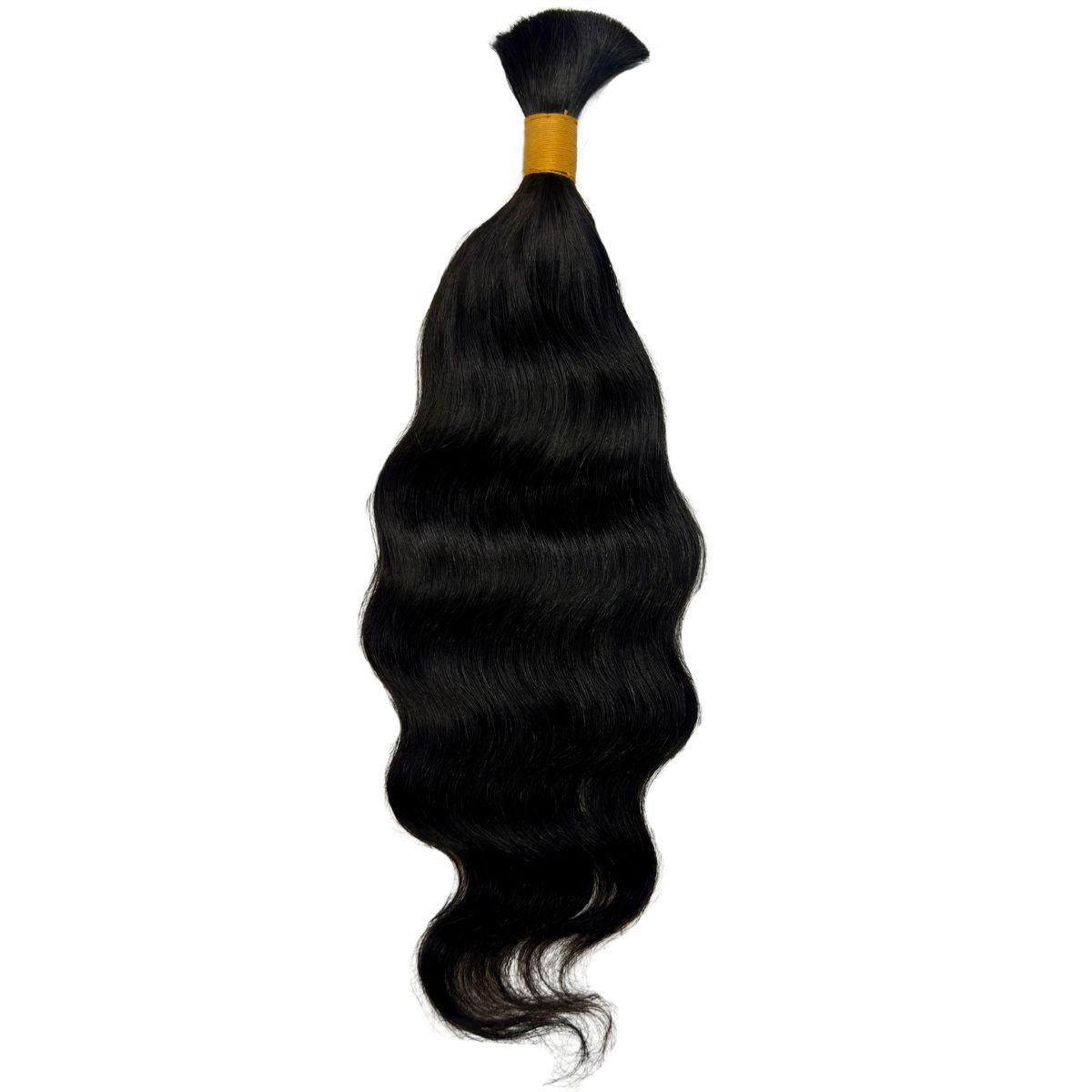 Raw Indian Wavy Bulk Braiding Hair