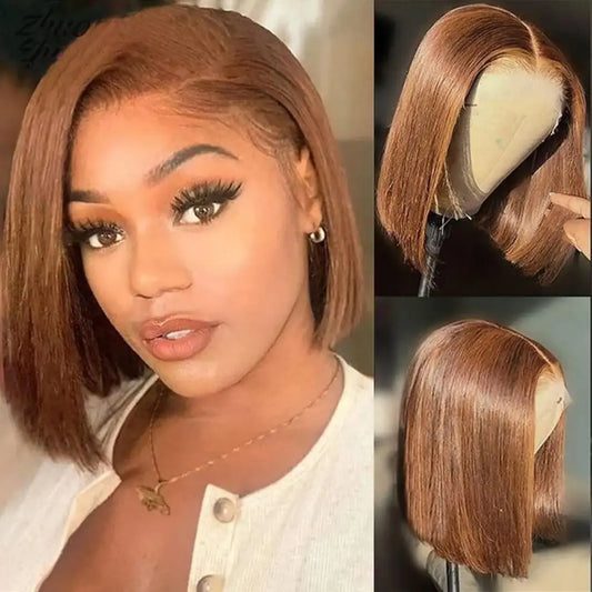 Straight Brown 13×4 Lace Wig