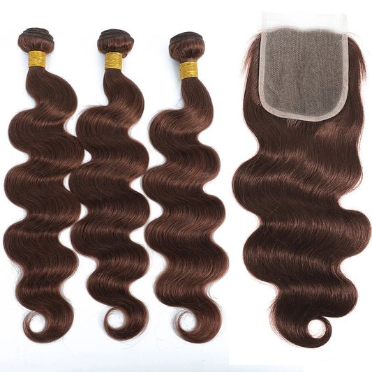 Body Wave 3 Bundles w/ 4x4 Lace Closure