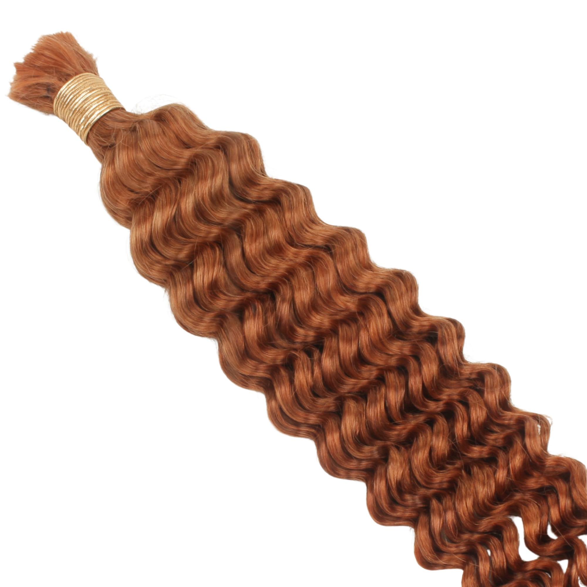 Copper Deep Wave Color 350 Bulk Braiding Hair