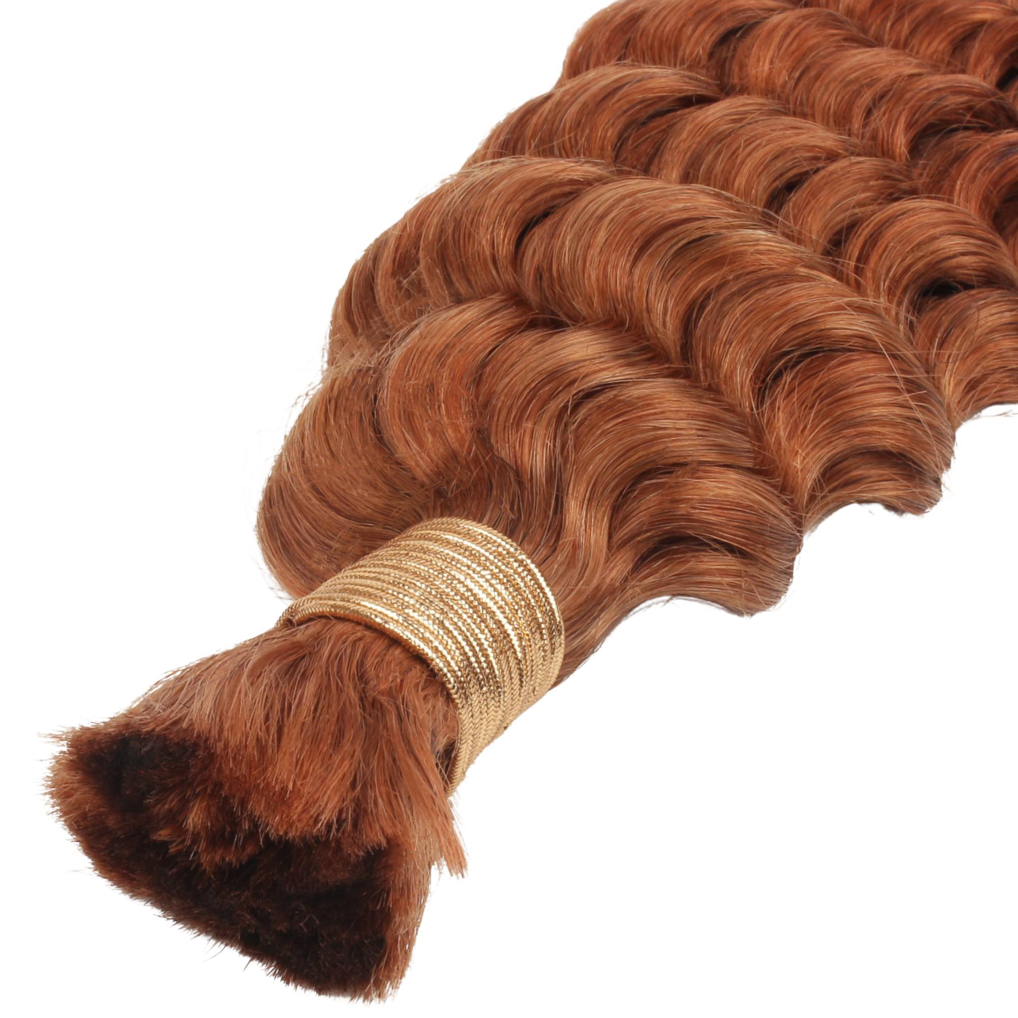 Copper Deep Wave Color 350 Bulk Braiding Hair