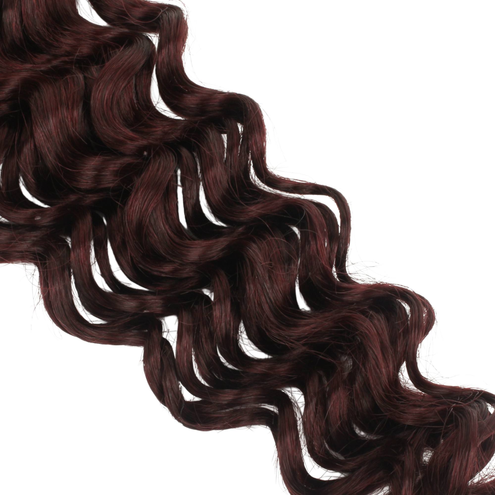 Burgundy Deep Wave Color 99J Bulk Braiding Hair